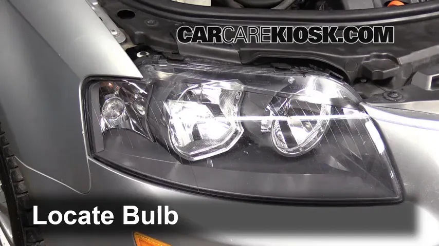 2007 Audi A3 2.0L 4 Cyl. Turbo Lights Highbeam (replace bulb)